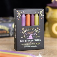 Pack of 12 Mischief and Magic Spell Candles
