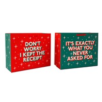 33cm Medium Christmas Typography Gift Bag