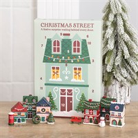 12-daagse adventskalender met kerststraattafereeltjes