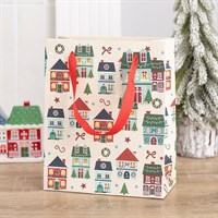 Kerstprint-cadeauzakje