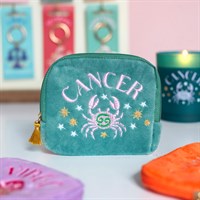 Zodiac Zest Cancer Velvet Pouch