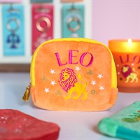 Zodiac Zest Leo Velvet Pouch