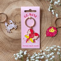 Zodiac Zest Gemini Keyring