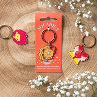 Zodiac Zest Aquarius Keyring
