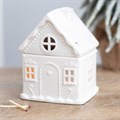 White Gingerbread House Oil Burner