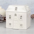 White Ceramic House Oil Burner