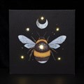 Forest Bee Light Up Canvas Plaque