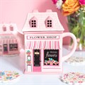 Flower Shop Shaped Teapot