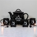 Conjunto de chá com caldeirão de cerâmica «Witches Brew»