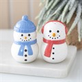 Winter Snowmen Salt and Pepper Shakers