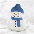 Kussen in de vorm van een sneeuwpop van bouclé