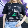 Green Bad Witch Social Club Unisex T-shirt Size XXL