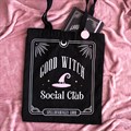 Good Witch Social Club Polycotton Tote Bag with Pin Badge