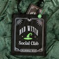 Bad Witch Social Club Polycotton Tote Bag with Pin Badge