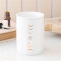 White Moon Phase Cut Out Oil Burner and Wax Warmer
