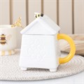 White Beehive Mug and Spoon Set