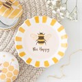 Striped Bee Happy Trinket Dish