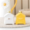 Beehive Salt and Pepper Shakers
