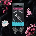 Pendientes colgantes esmaltados «Flamin-goth»