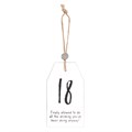 18 Milestone Birthday Hanging Sentiment Sign