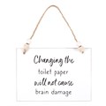 Changing The Toilet Paper Hanging Sign