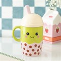 Kawaii Bubble Tea Lidded Mug