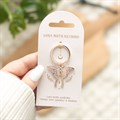 Light Luna Moth Keyring