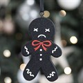 Spooky Gingerbread Man Hanging Ornament