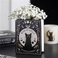 Vase en forme de livre « Black Cat Magick »