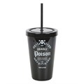 Deadly Poison Plastic Tumbler with Straw