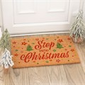 Natural Step Into Christmas Doormat