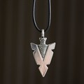 Arrowhead of Strength Viking Cord Necklace