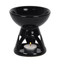 Black Deep Bowl Oil Burner & Wax Warmer