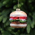 Burger Glass Hanging Decoration