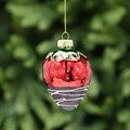 Chocolate Strawberry Glass Hanging Decoration