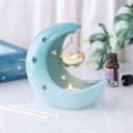 Blue Pastel Crescent Moon Hanging Oil Burner