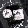 Black Obsidian Raven Ornament in a Bag