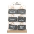Set of 24 Mini Slate Signs for Him on Display