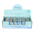 Set of 18 Message in a Bottle Souvenirs in Display