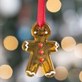 Set of 20 Glass Gingerbread Man Hanging Ornaments