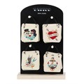 Set of 24 Retro Tattoo Mini Signs on Display