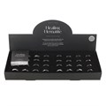 Set of 32 Healing Hematite Rings in Display