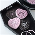 Set of 12 Pretty Deady Compact Mirrors in Display