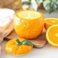 Orange Shaped Candle Jar