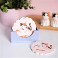 Untersetzer-Set „Calico Cat“