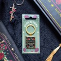 Gothic Rose Book Keyring