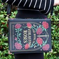 Gothic Rose Book Shaped Crossbody Bag