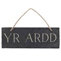 Placa de ardósia «Yr Ardd»