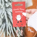 Candy Cane Dangle Earrings