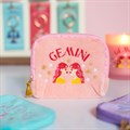 Zodiac Zest Gemini Velvet Pouch